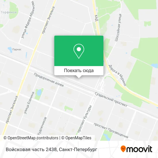 Карта Войсковая часть 2438