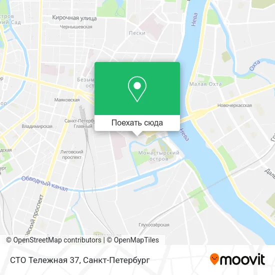 Карта СТО Тележная 37