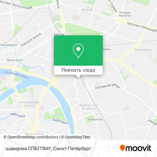 Карта шаверма СПБГПМУ