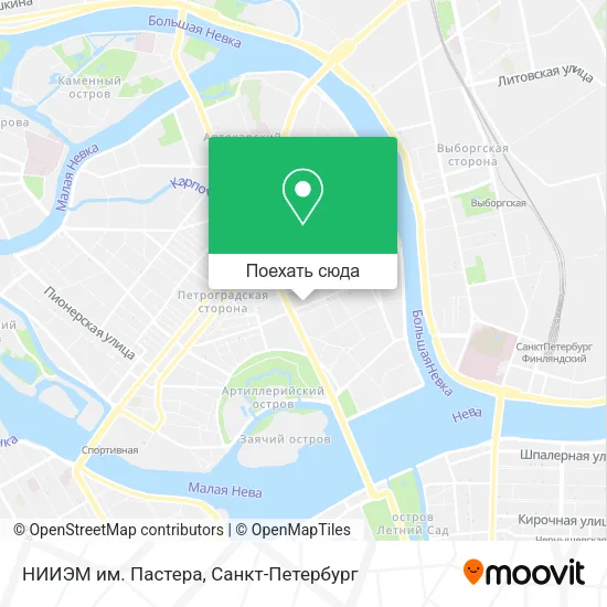 Карта НИИЭМ им. Пастера