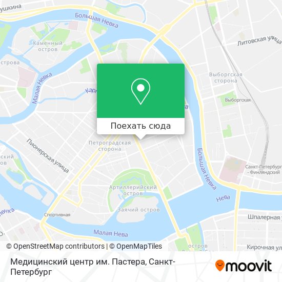 Карта Медицинский центр им. Пастера