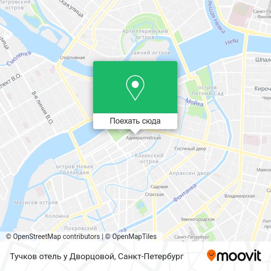 Карта Тучков отель у Дворцовой