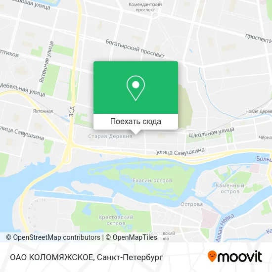 Карта ОАО КОЛОМЯЖСКОЕ