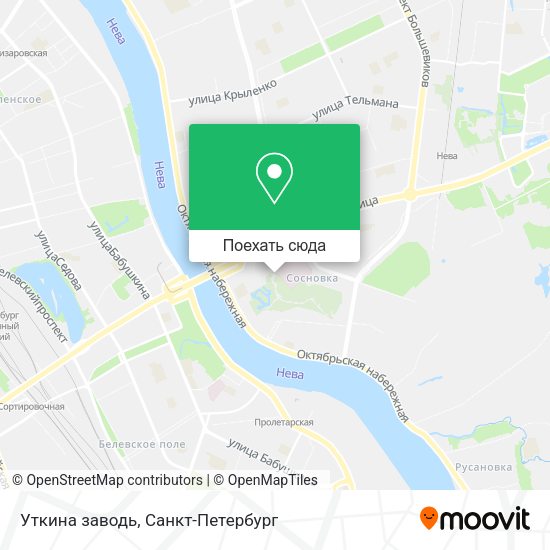 Карта Уткина заводь