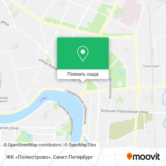 Карта ЖК «Полюстрово»