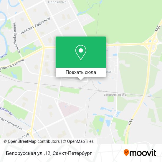Карта Белорусская ул.,12