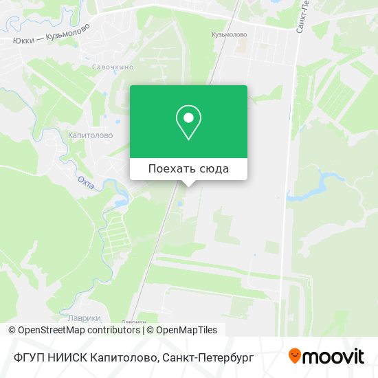 Карта ФГУП НИИСК Капитолово