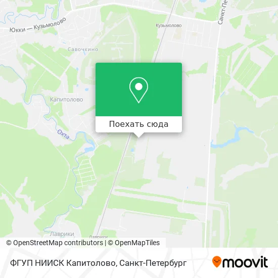 Карта ФГУП НИИСК Капитолово