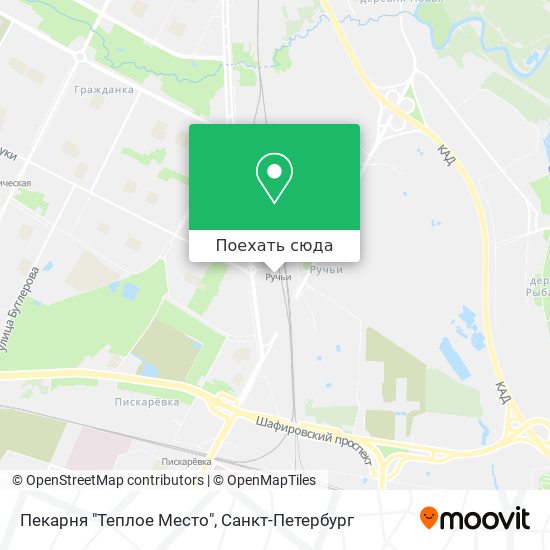 Карта Пекарня "Теплое Место"