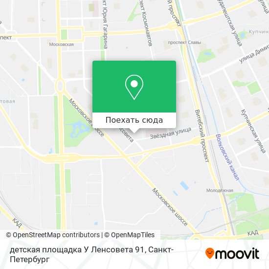 Карта детская площадка У Ленсовета 91