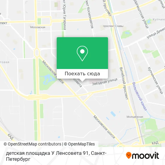 Карта детская площадка У Ленсовета 91