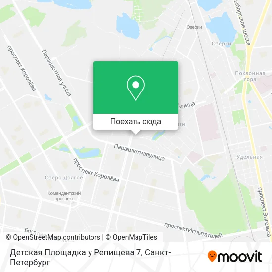 Карта Детская Площадка у Репищева 7