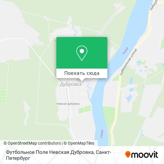 Карта Футбольное Поле Невская Дубровка