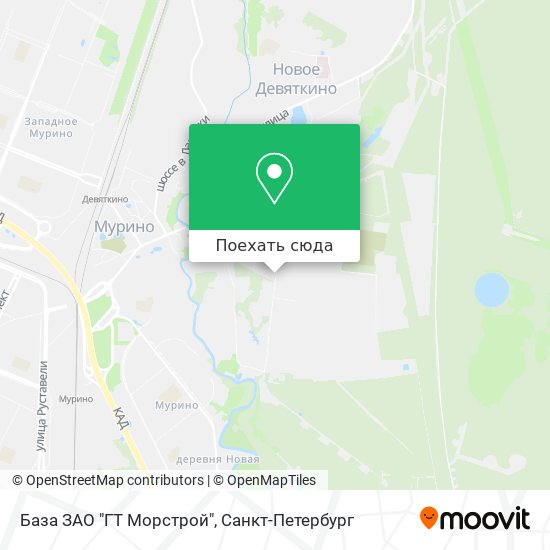 Карта База ЗАО "ГТ Морстрой"