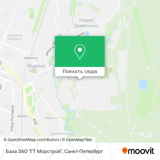 Карта База ЗАО "ГТ Морстрой"