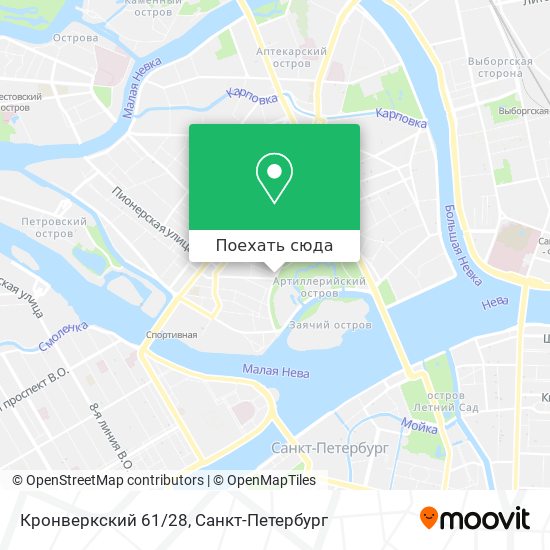 Карта Кронверкский 61/28