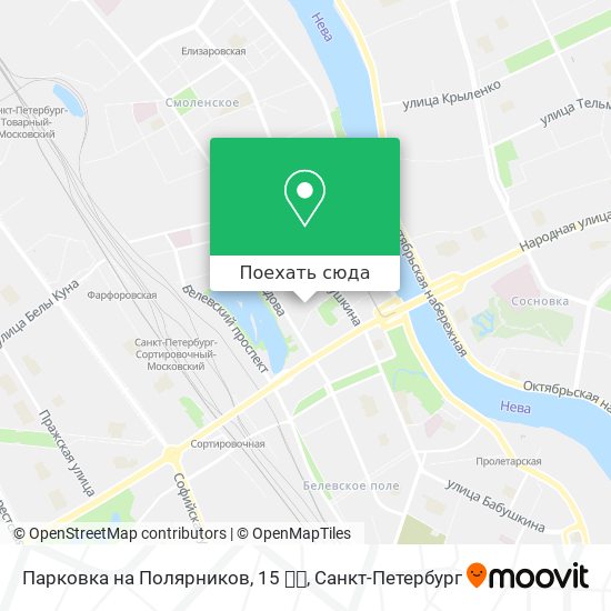 Карта Парковка на Полярников, 15 🏢🚗
