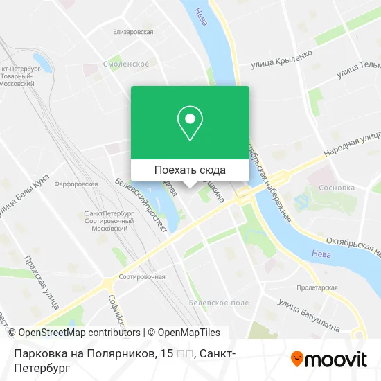 Карта Парковка на Полярников, 15 🏢🚗