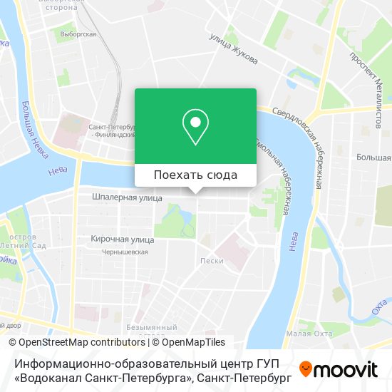 Карта туалетов водоканала в спб