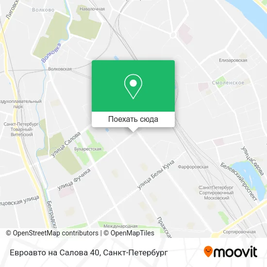 Карта Евроавто на Салова 40