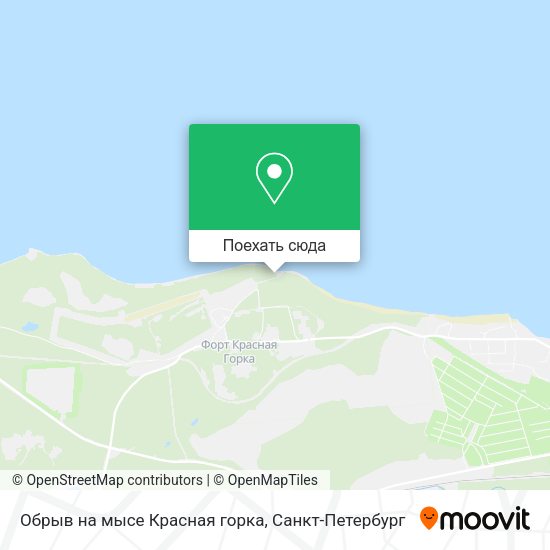 Карта Обрыв на мысе Красная горка