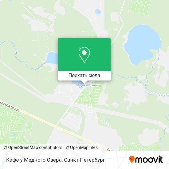 Карта Кафе у Медного Озера