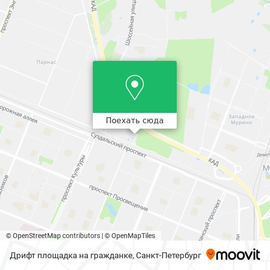 Карта Дрифт площадка на гражданке