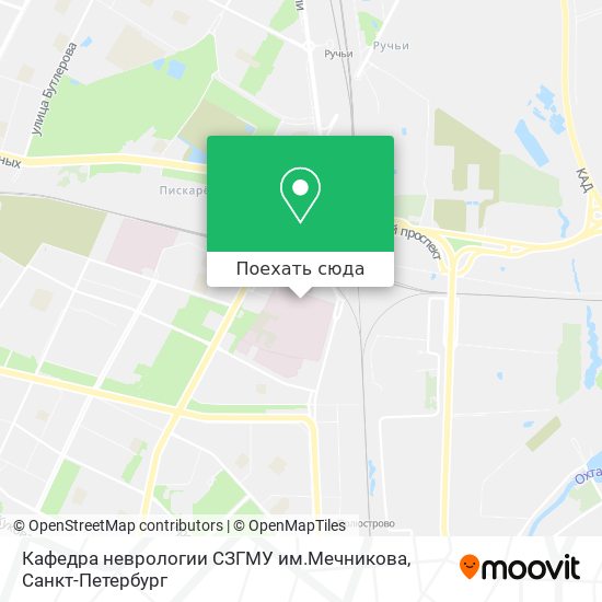 Карта Кафедра неврологии СЗГМУ им.Мечникова