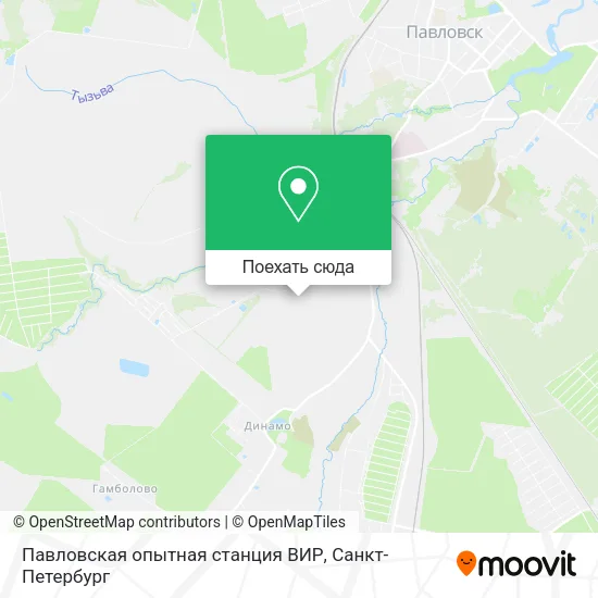 Карта Павловская опытная станция ВИР