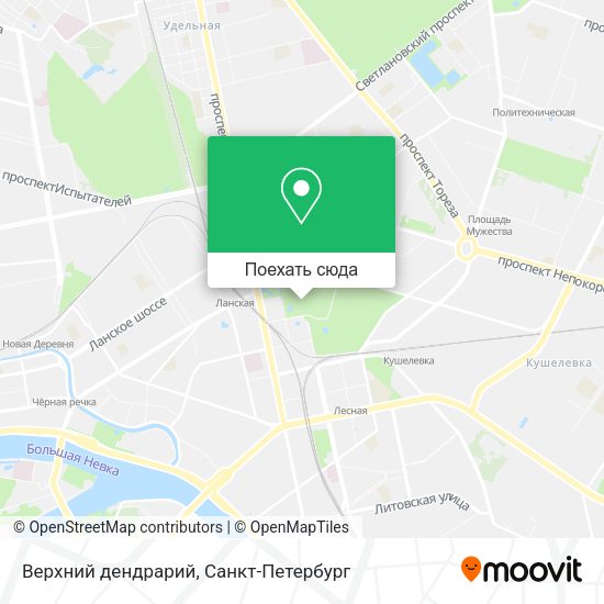 Карта Верхний дендрарий