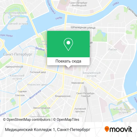 Карта Медицинский Колледж 1