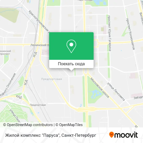 Карта Жилой комплекс "Паруса"
