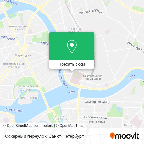 Карта Сахарный переулок