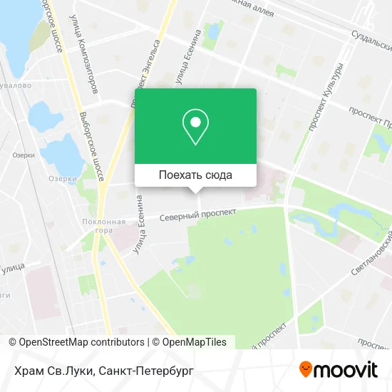 Карта Храм Св.Луки