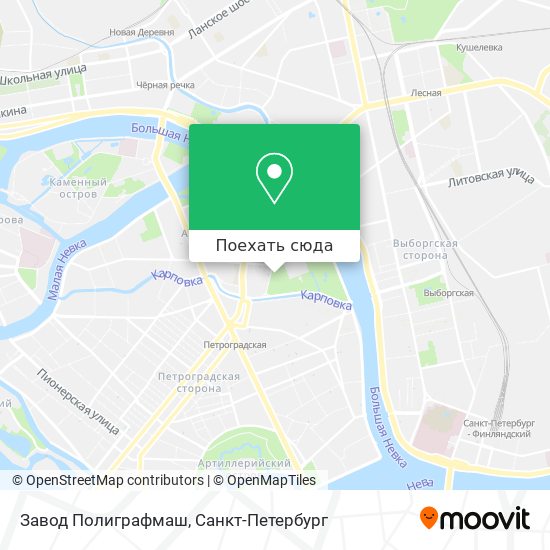 Карта Завод Полиграфмаш
