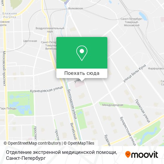 Карта Отделение экстренной медицинской помощи