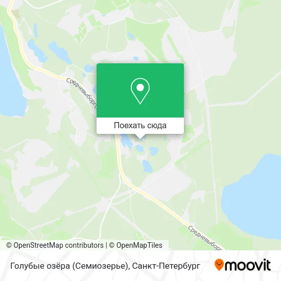Карта Голубые озёра (Семиозерье)