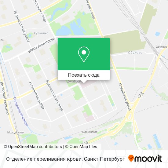 Карта Отделение переливания крови