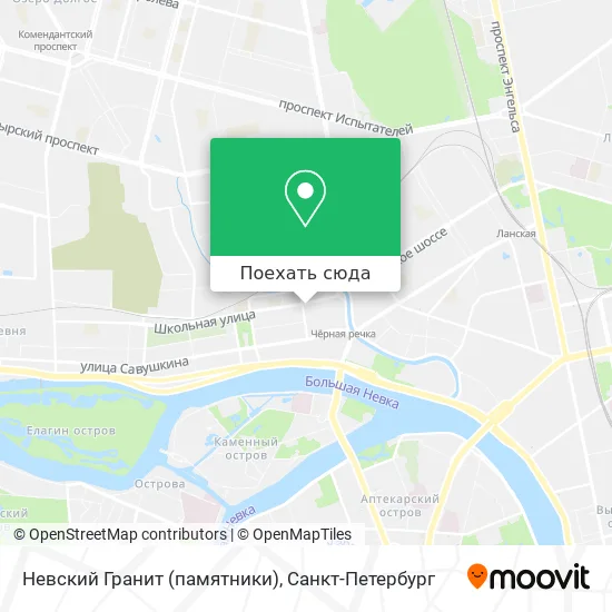 Карта Невский Гранит (памятники)