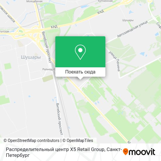 Карта Распределительный центр X5 Retail Group