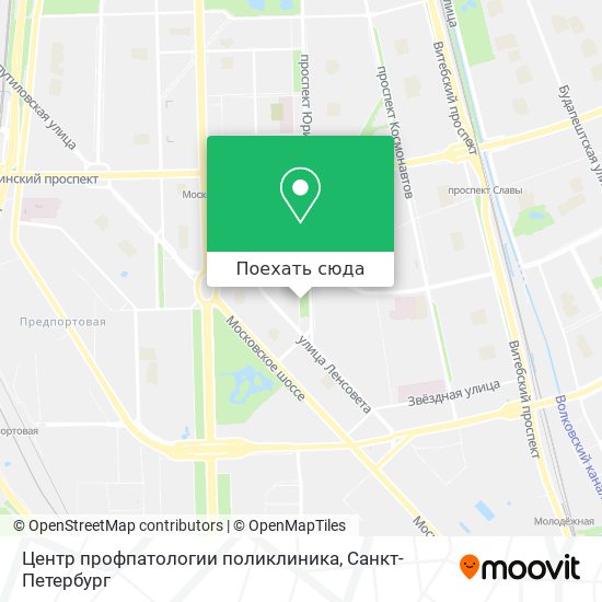 Карта Центр профпатологии поликлиника