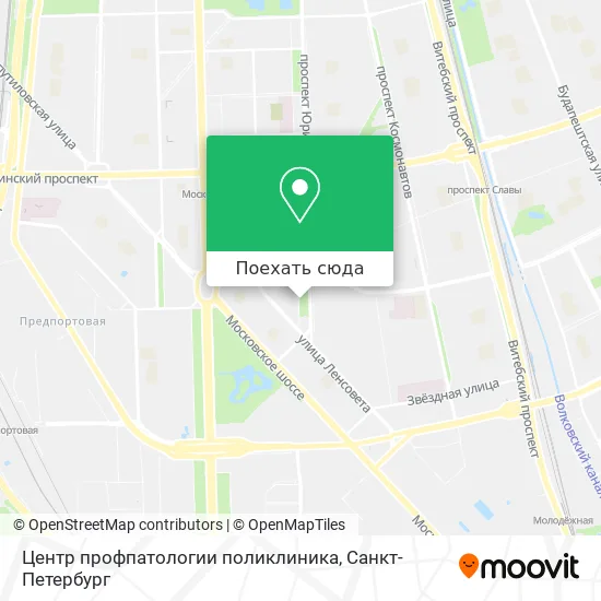 Карта Центр профпатологии поликлиника