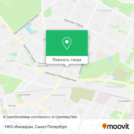 Карта НКО Инкахран