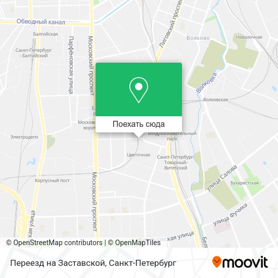 Карта Переезд на Заставской