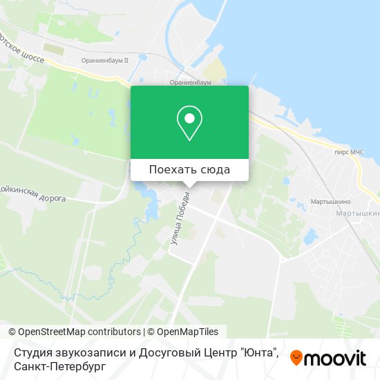 Карта Студия звукозаписи и Досуговый Центр "Юнта"