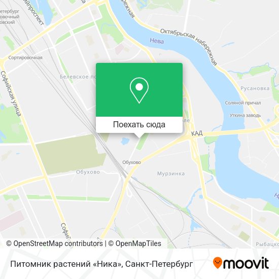 Карта Питомник растений «Ника»
