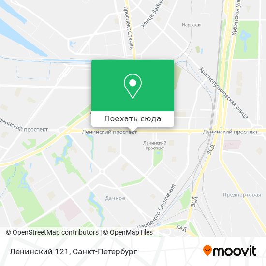 Карта Ленинский 121