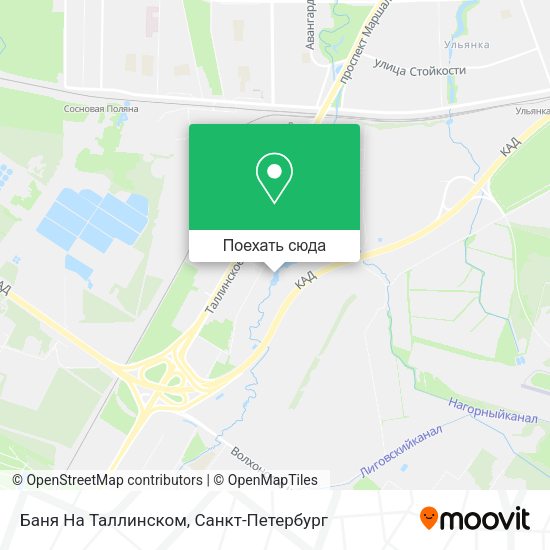 Карта Баня На Таллинском