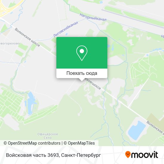 Карта Войсковая часть 3693