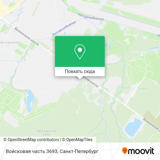 Карта Войсковая часть 3693